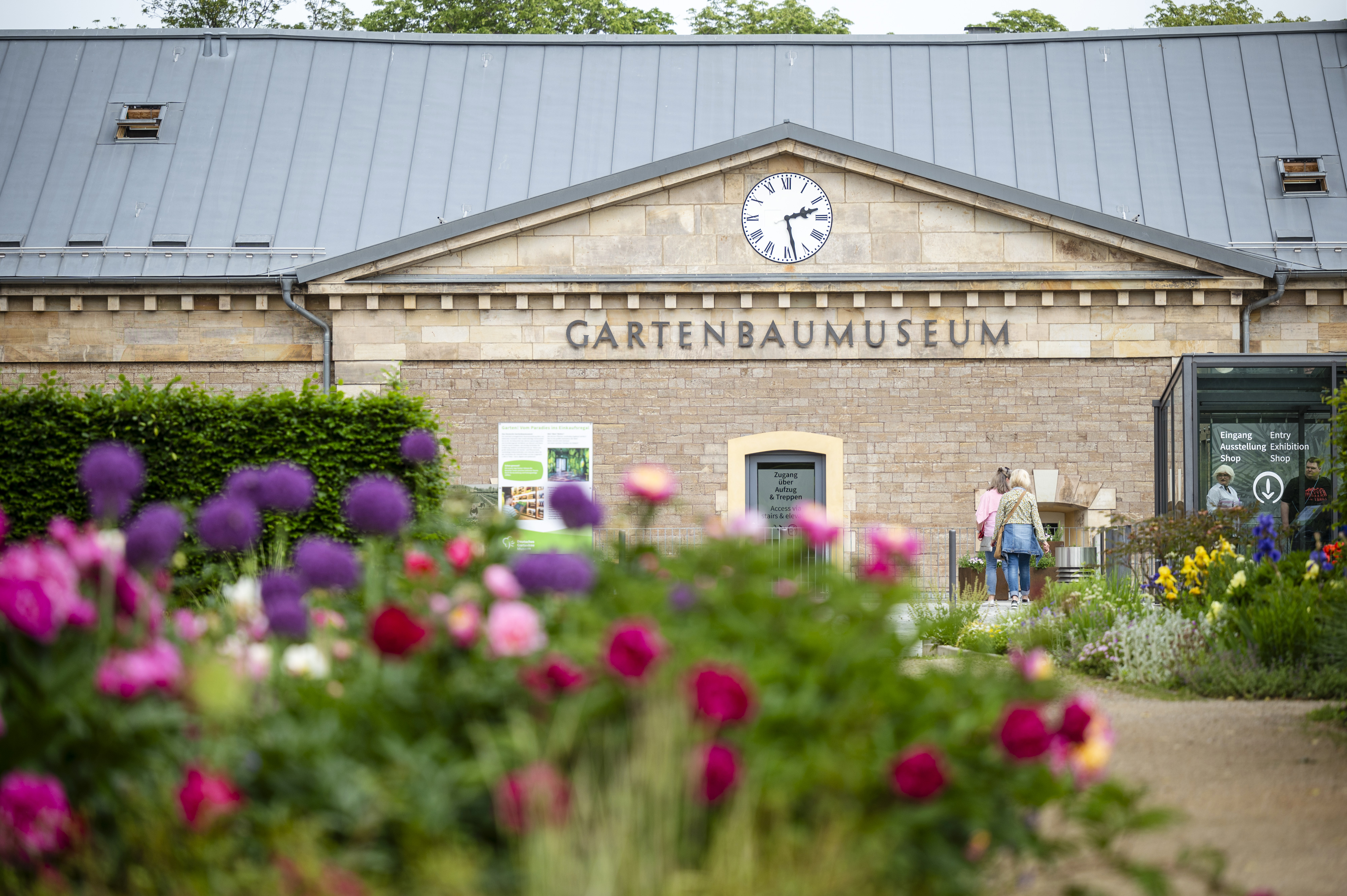 Sicht zum Deutschen Gartenbaumuseum
