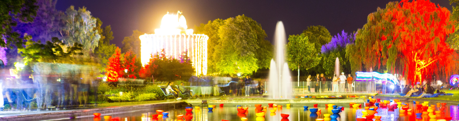 egapark beleuchtet zum Lichterfest