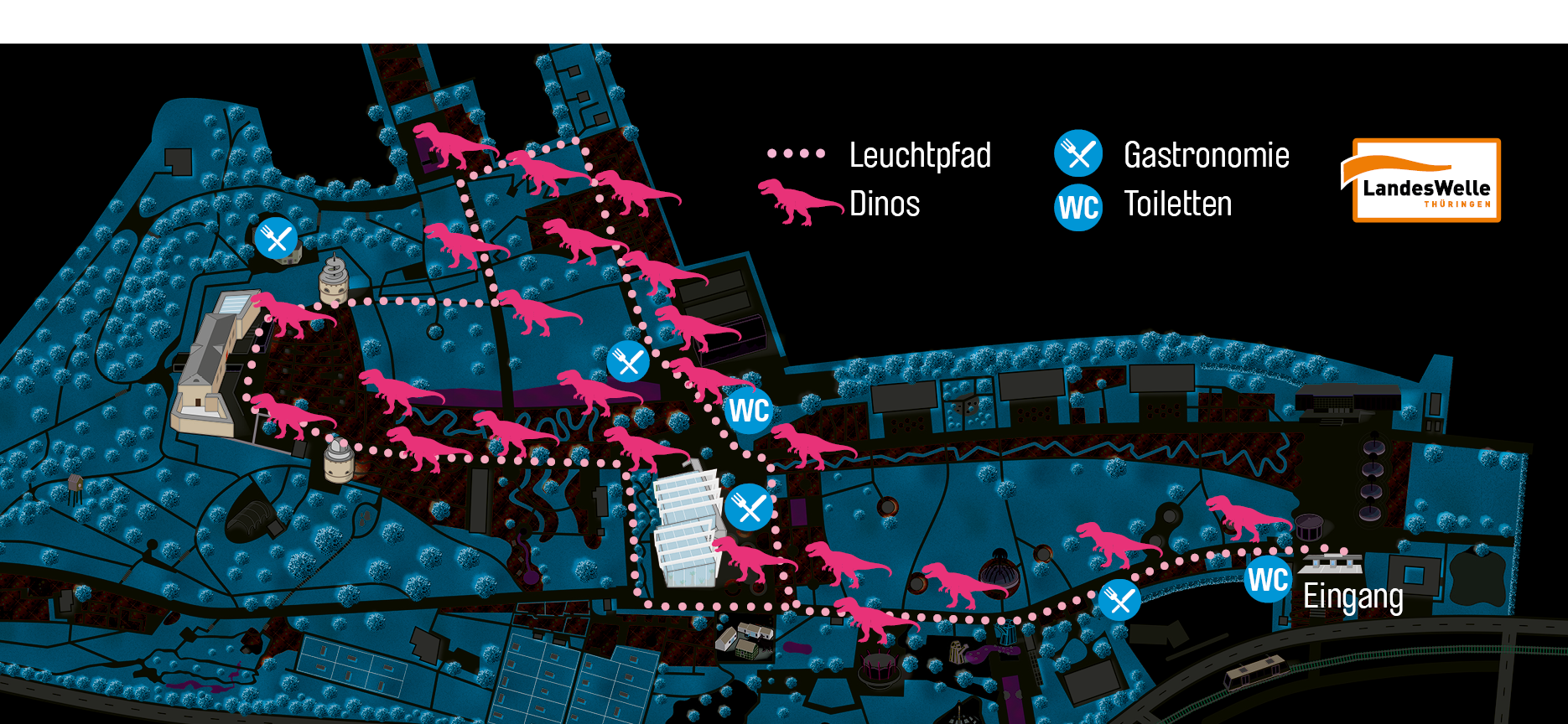 Lageplan Dino Lights