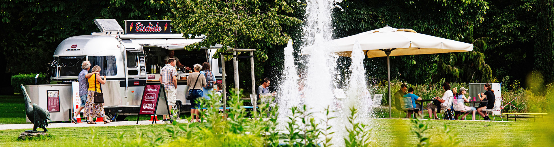 Foodtruck an der Wasserachse